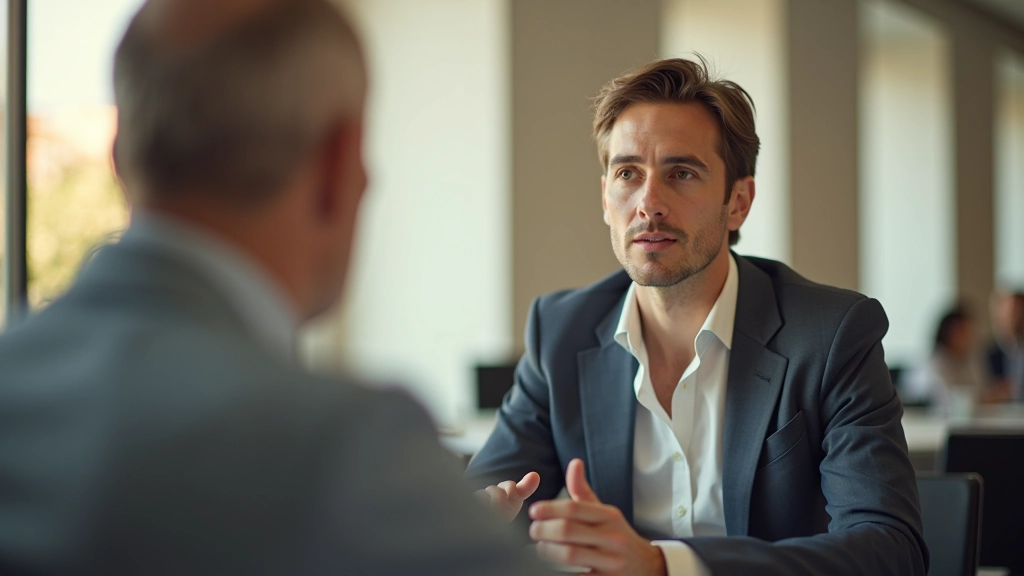 Consultant écoutant attentivement un client lors d'une consultation initiale